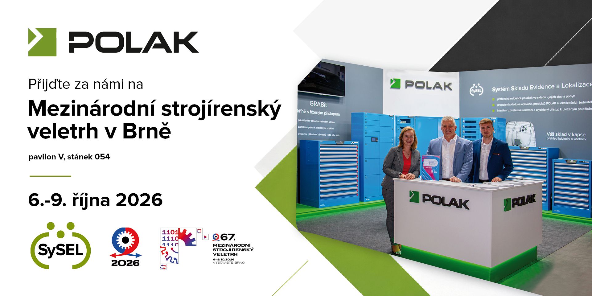 POLAK CZ na MSV Brno 2026: představíme systém řízeného přístupu GRABit a skladovou evidenci SySEL